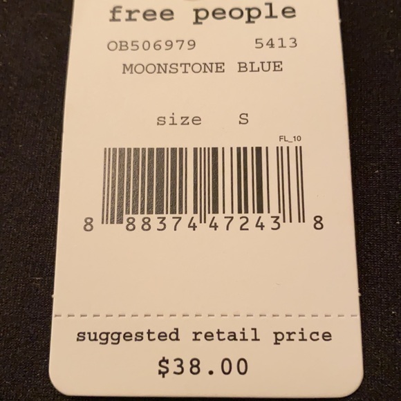 Free People So in Love With You Moonstone Blue Top - Picture 6 of 6